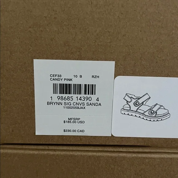 COACH womens Brynn Sandal - Picture 4 of 5